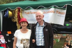 Hilary and Steve Lawther constantly raise money for the charity.  They need donations of metal cabinets to create reading corners.